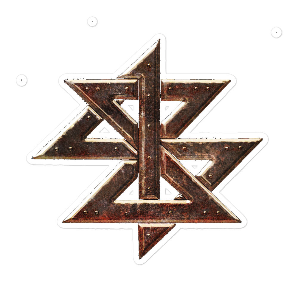 ZZ-Sticker Rusted Star
