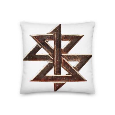 ZZ-Throw Pillow Rusted Star / Nothing Has Being
