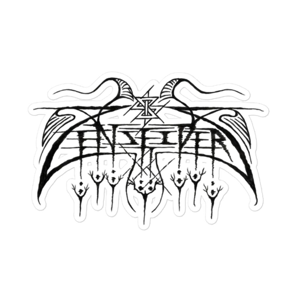 Devil&#39;s Design ZZ-Band Logo (w/ Peeps) Kiss-Cut Stickers