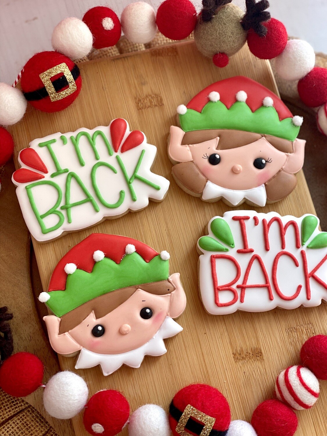 I'm Back Elf Cookie Set