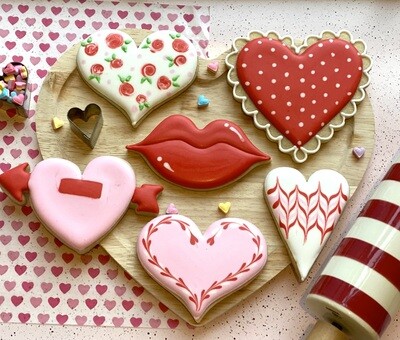 Valentine's Beginner Cookie Decorating Workshop February 9, 6:00-9:00pm