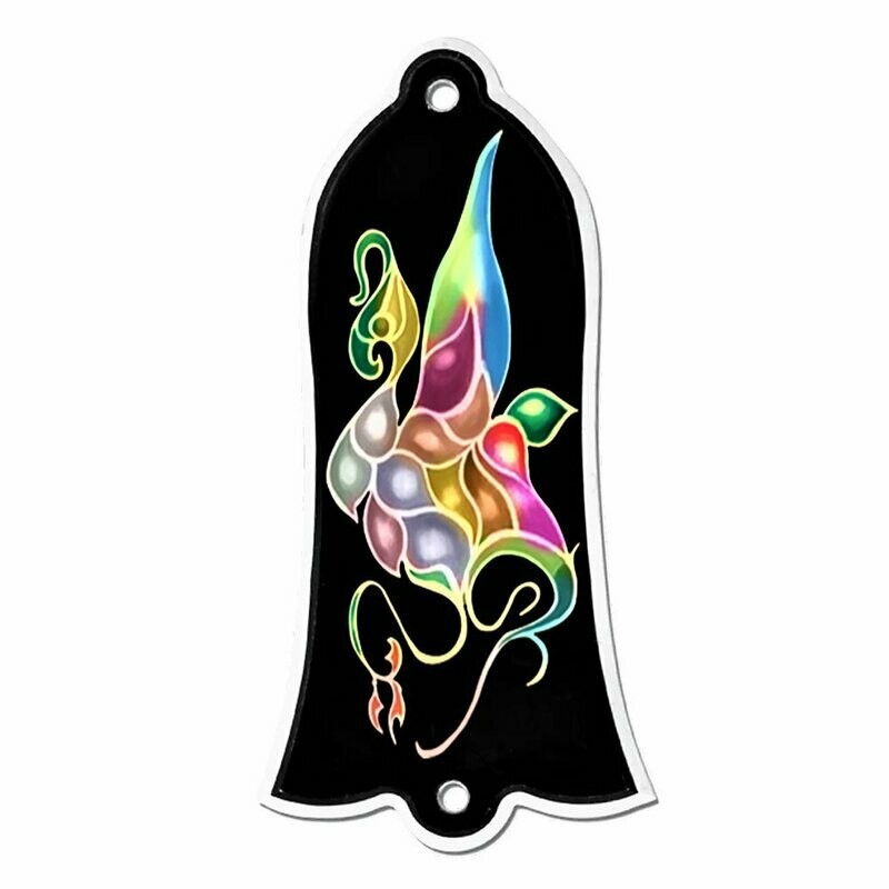 Missing Link Audio Peacock Truss Rod Cover For Les Paul Guitars