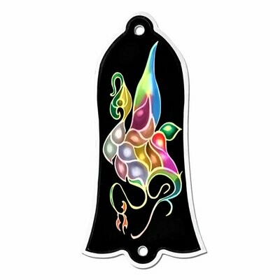 Missing Link Audio Peacock Truss Rod Cover For Les Paul Guitars