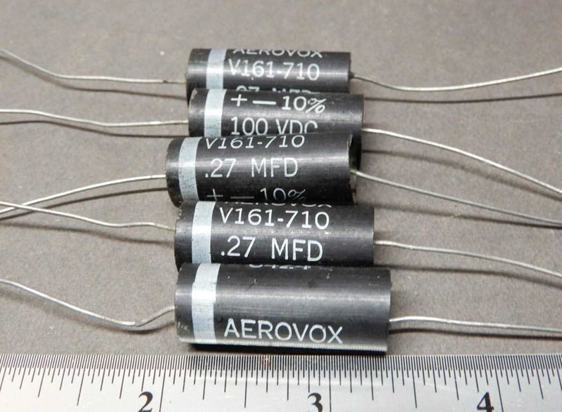 NOS Paper in Oil Capacitors .027