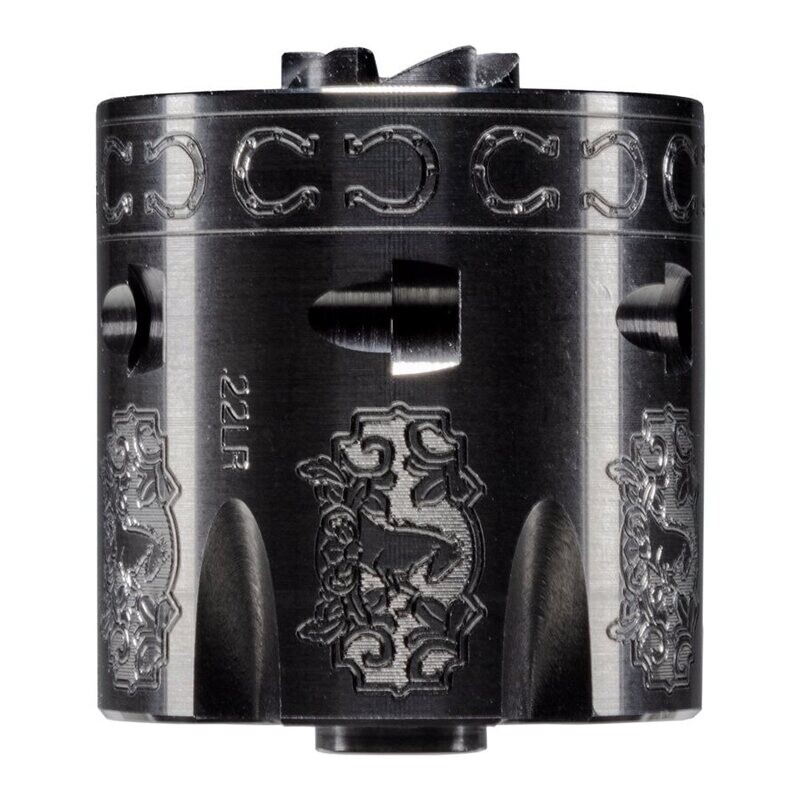 HERITAGE HORSES N HORSE SHOES ENGRAVED 22 LR CYLINDER