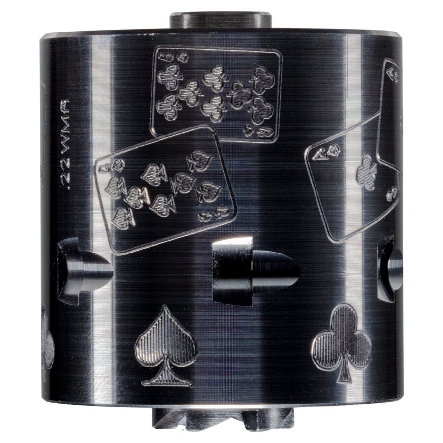 DEAD MANS HAND / ACES N 8&#39;S ENGRAVED HERITAGE 22 WMR CYLINDER
