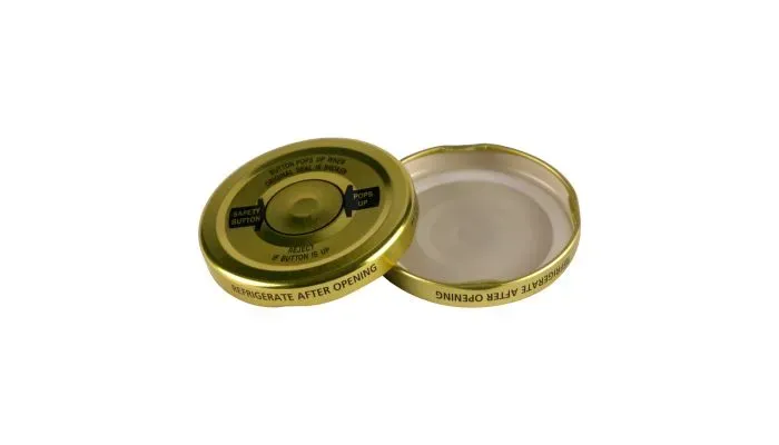 Prego / Bertolli / Ragu / Classico etc NEW REPLACEMENT LIDS for 24 oz etc  jars- pop button freshness. Set of 6 lids - FREE SHIPPING