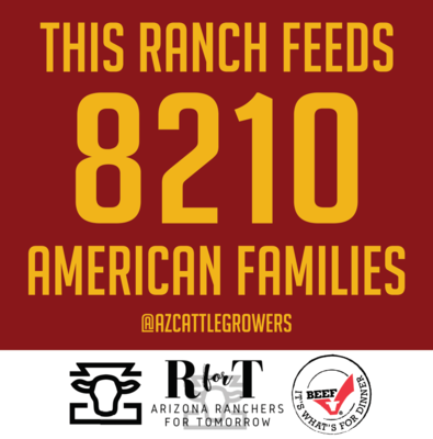 This Ranch Feeds Families Sign (4ft x 4ft) Call Our Office (602.267.1129) for Pricing