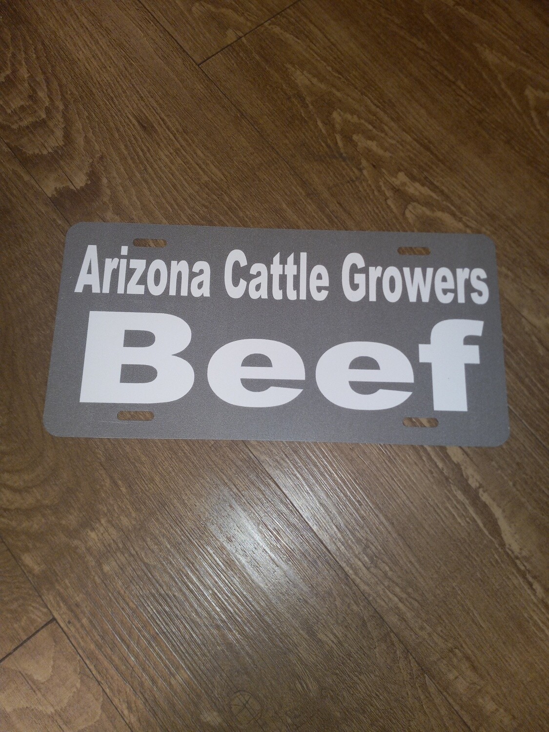 ACGA Beef License Plate - Grey