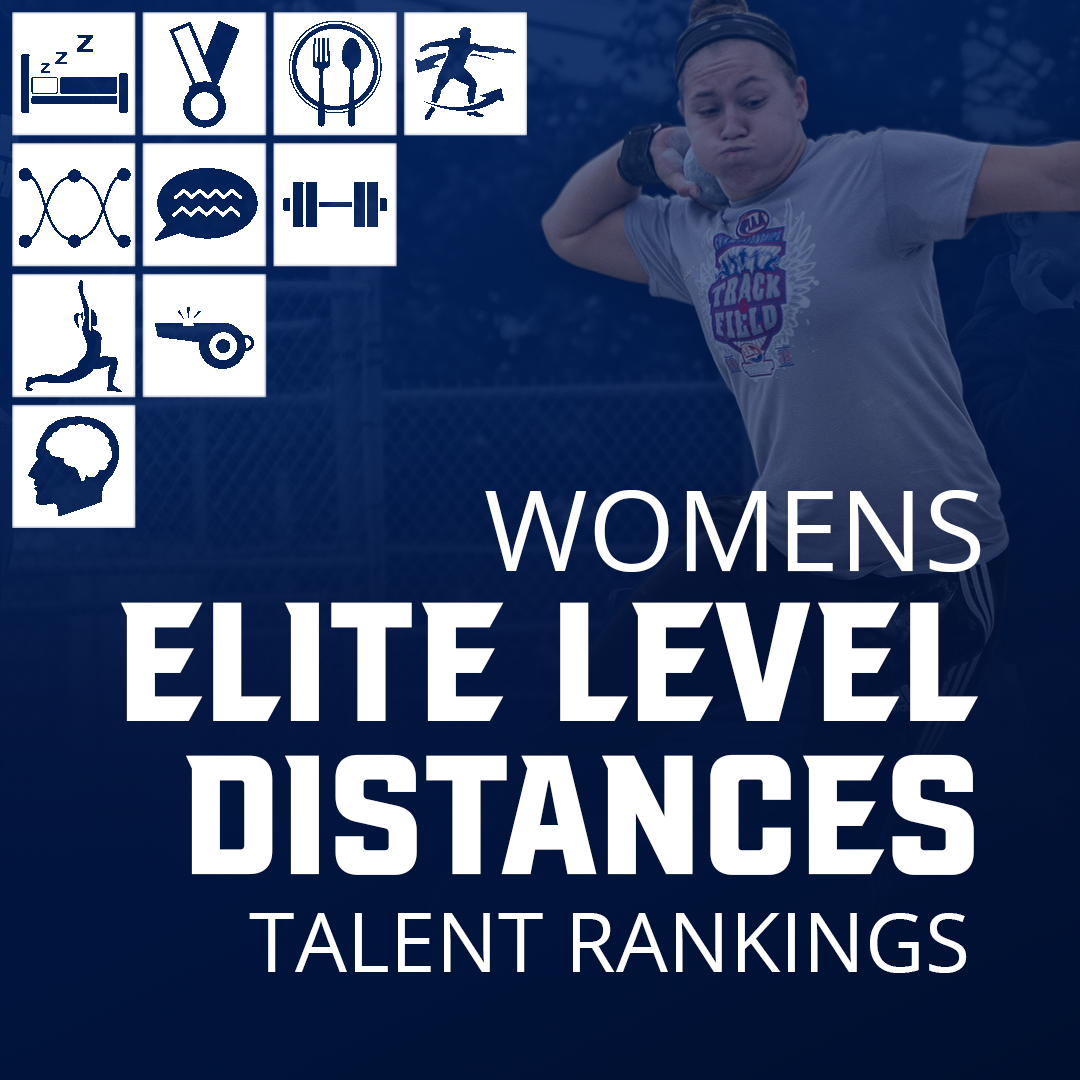 Women&#39;s Elite Level Distance Charts
