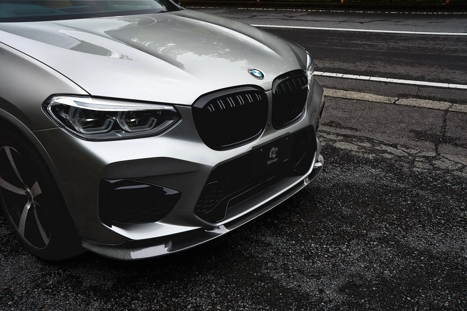 3DDesign Carbon Fibre Front Splitter for BMW X3M &amp; X4M (2019+, F97 F98)