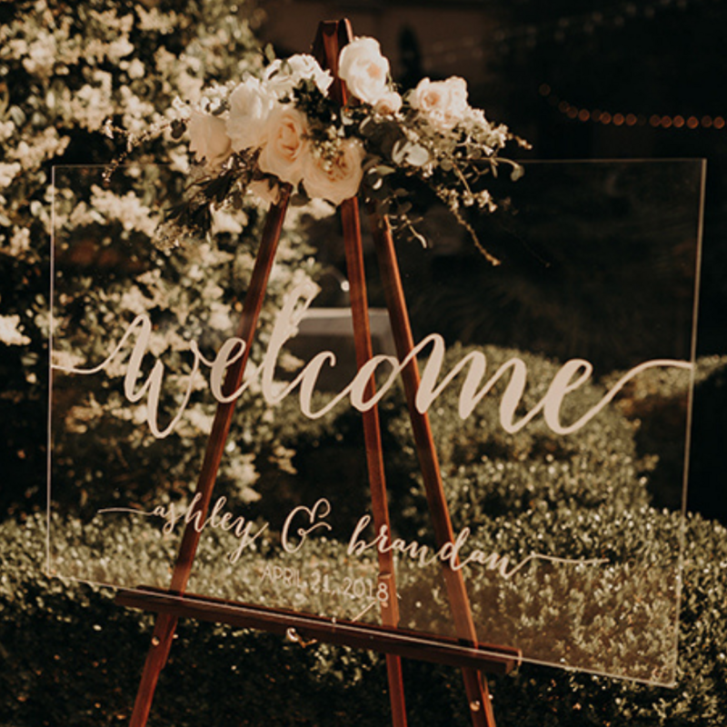 A1 - Perspex / Acrylic Welcome Sign