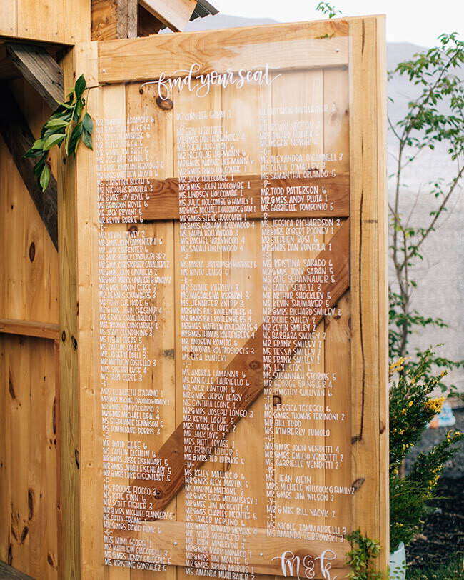 A1 - Perspex / Acrylic Seating Plan