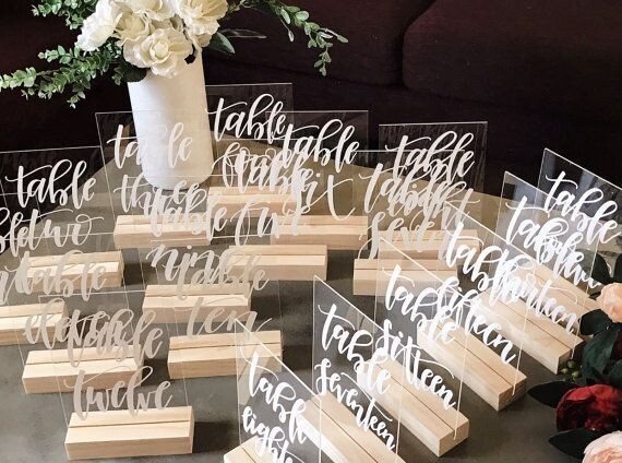 A5 - Table Number Combo (1 - 10)