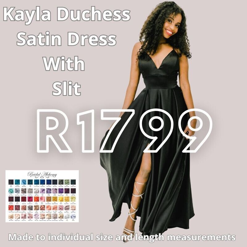 Kayla Dress - Duchess Satin