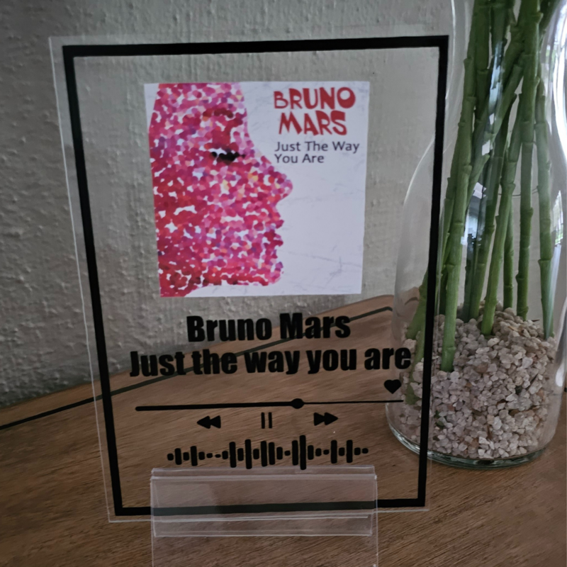 A5 - Spotify Acrylic Sign With Your Chosen Song (Free Shipping on Orders of 3 or More Units)