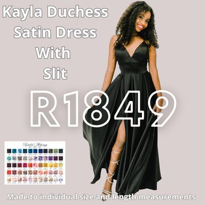 Kayla Dress - Duchess Satin