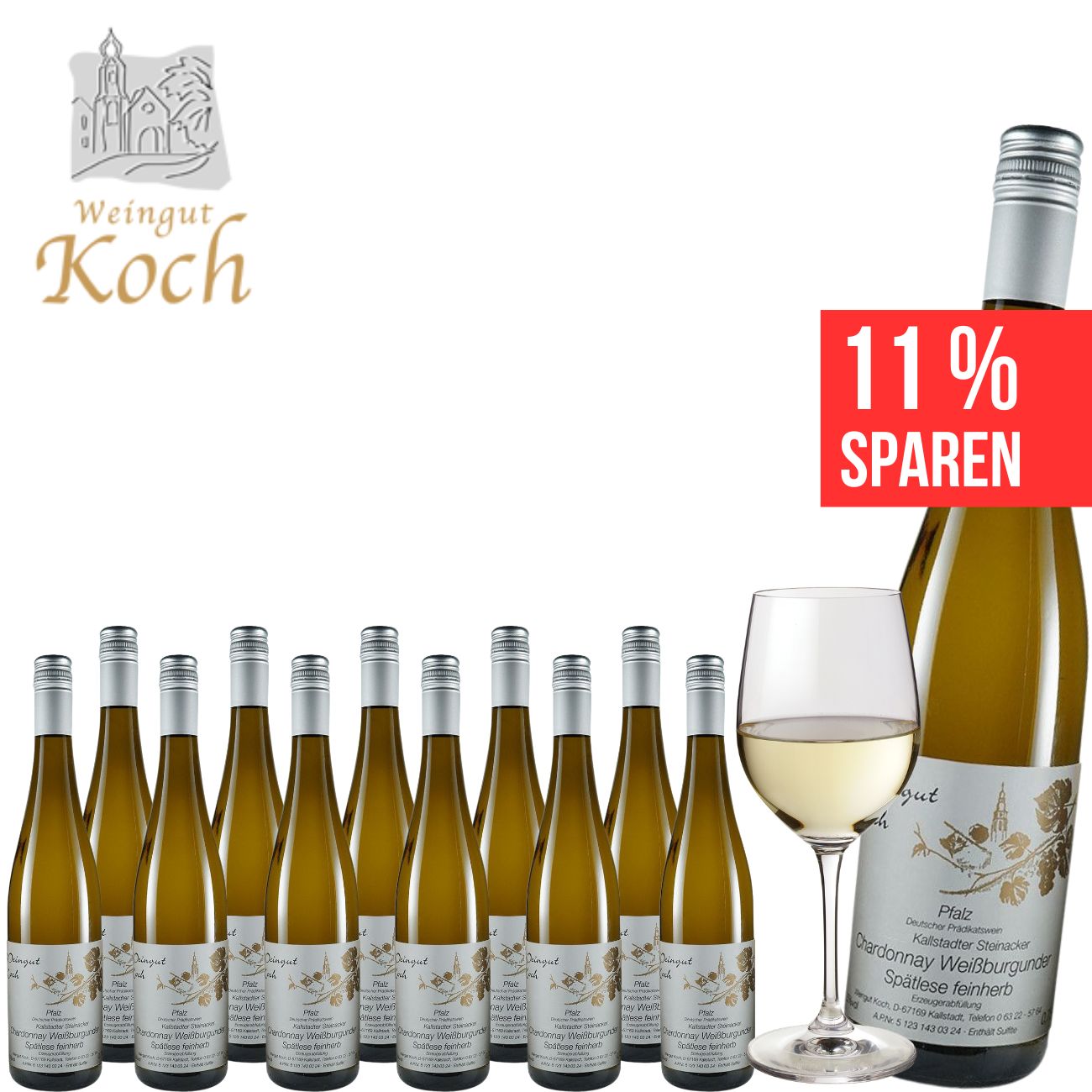 Chardonnay/Weißburgunder Spätlese feinherb