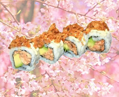 58 Uramaki  de Pollo,  Aguacate, Pepino, Cebolla - 4p