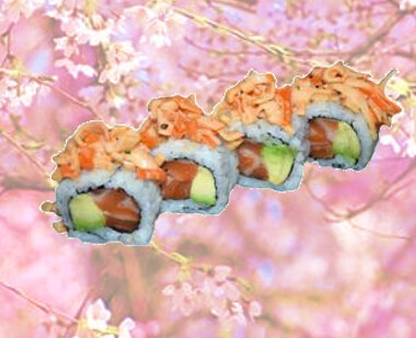 59 Uramaki de Salmón, Aguacate, Surimi en Salsa  - 4p
