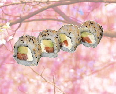 60 Uramaki de Salmon, Aguacate, Queso - 4p