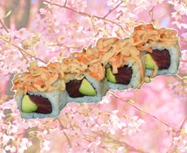 64 Uramaki de Atún, Aguacate, Surimi en salsa - 4p