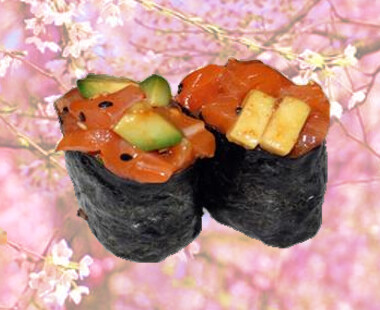 96 Gunkan Salmón y Aguacate - 2u
