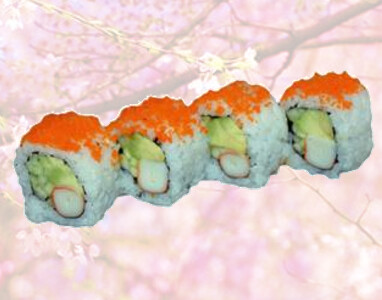 73 Uramaki de Cangrejo, Aguacate, Tobiko - 4p