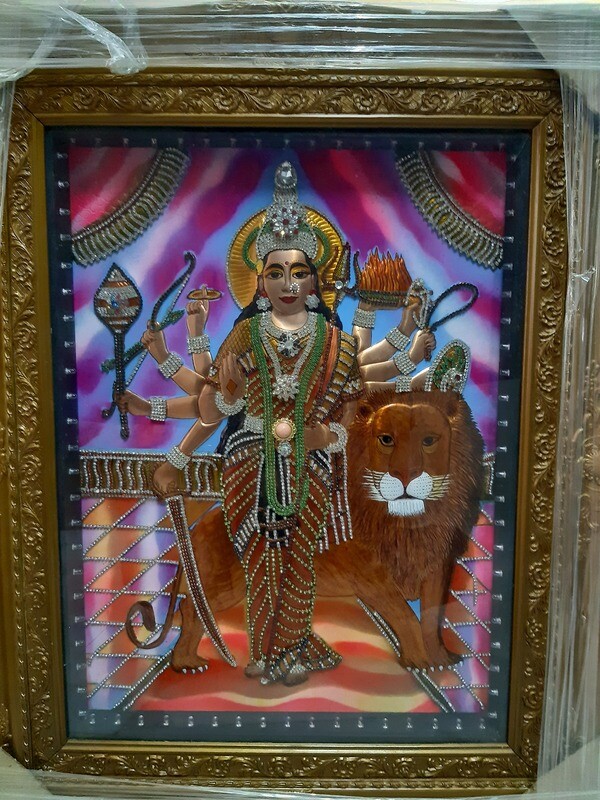 Dhurgai Amman Copper with stone 
18 by 24