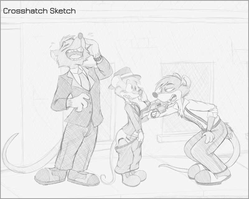 Sketch: Crosshatch ($40 - $60)