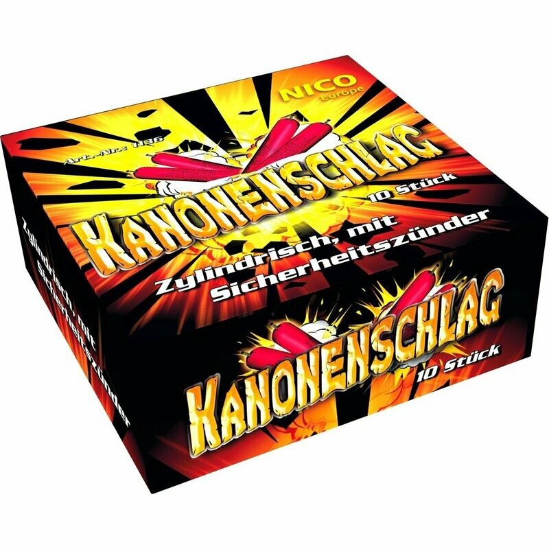 Nico Kanonenschlag, zyl.Kal.D, 10er Nico Kanonenschlag, zyl.Kal.D, 10er