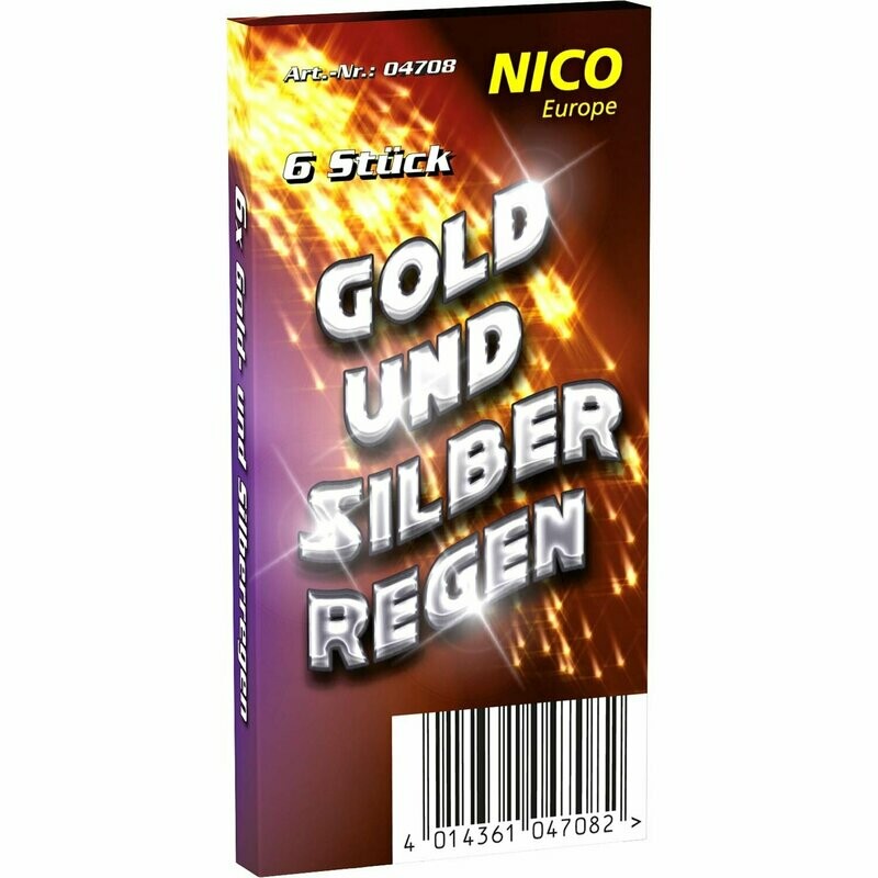 Nico Gold- und Silberregen 6er Schachtel