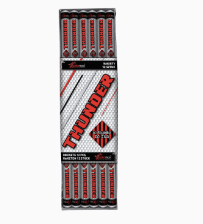 Piromax PXR224 Thunder Raketenset - 12er Set