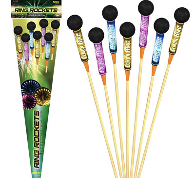 Nico Raketenset Ring Rockets - 7er Set Nico Raketenset Ring Rockets - 7er Set
