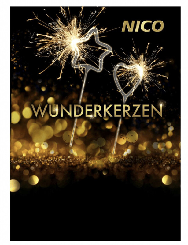 Wunderkerzen Stern-Herz