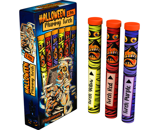 Lesli Mummy Torch 6er Set - Halloween Mumien Lesli Mummy Torch 6er Set - Halloween Mumien