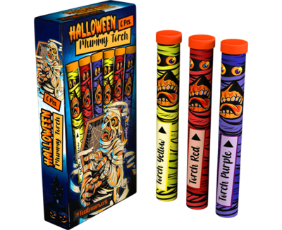 Lesli Mummy Torch 6er Set - Halloween Mumien Lesli Mummy Torch 6er Set - Halloween Mumien