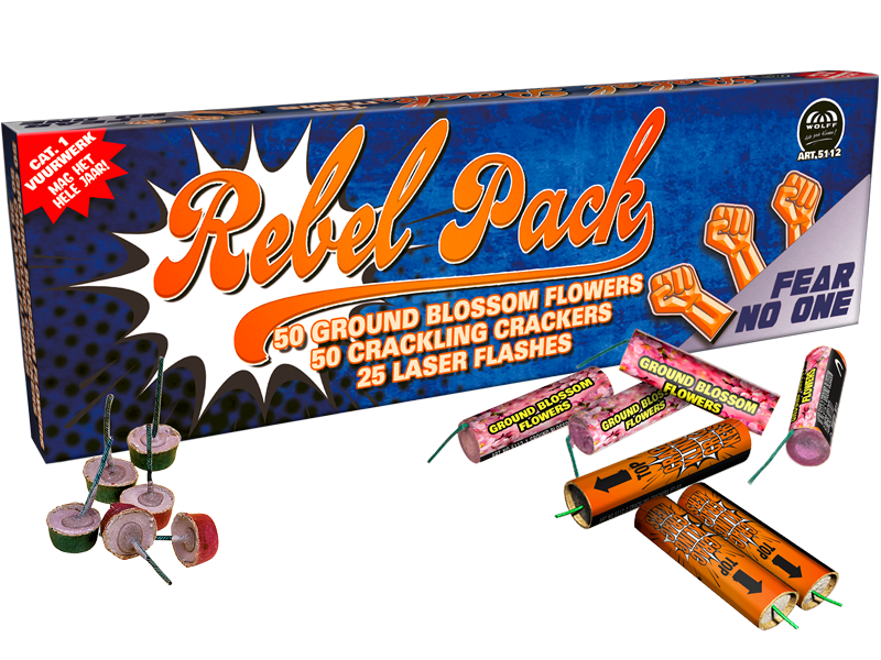 Wolff Vuurwerk Rebel Pack - Jugendsortiment Wolff Vuurwerk Rebel Pack - Jugendsortiment