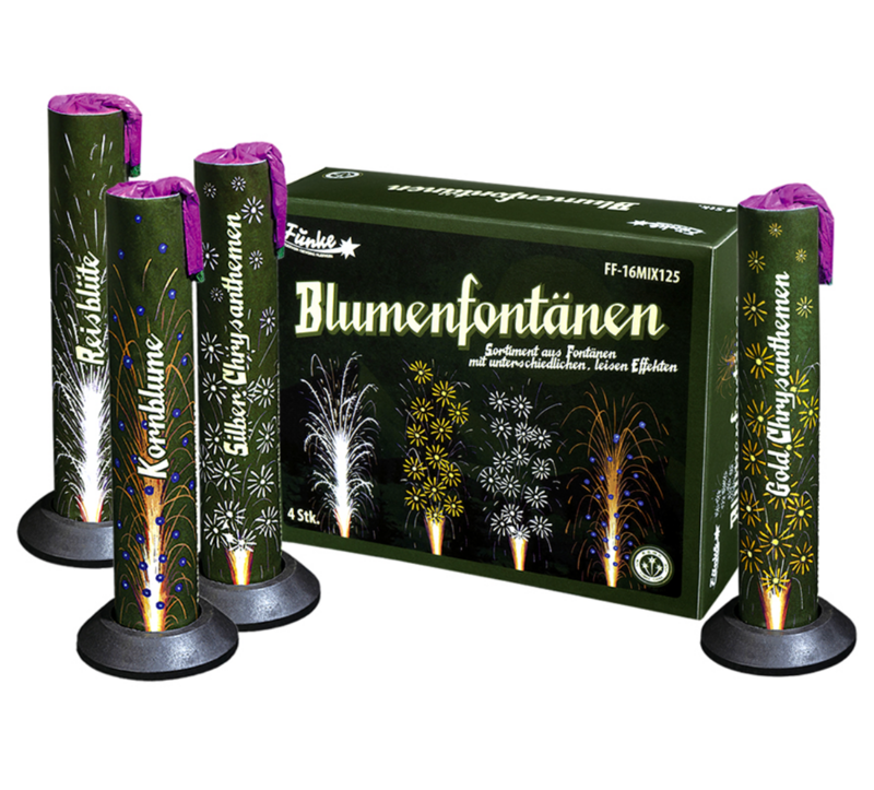 Funke Blumenfontänen