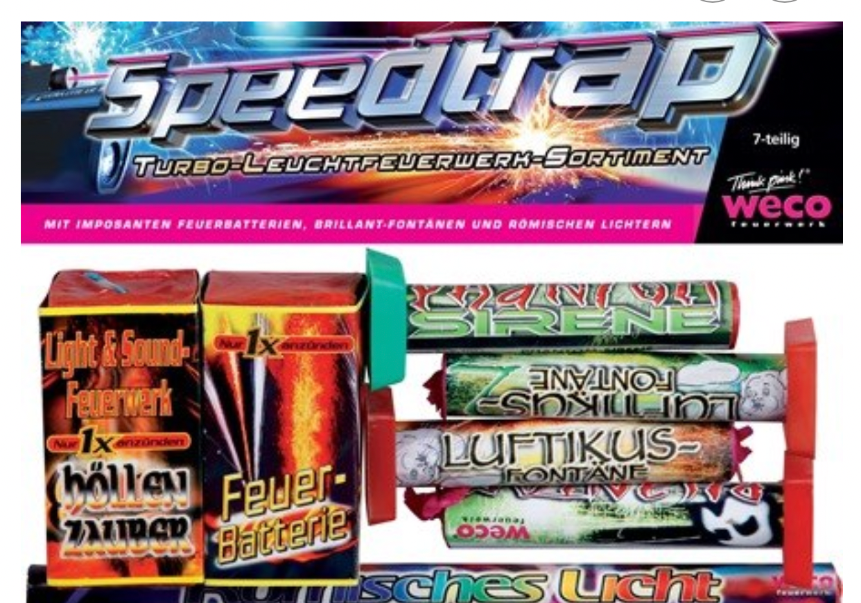 Weco Speedtrap, 7 tlg. Leuchtsortiment Weco Speedtrap, 7 tlg. Leuchtsortiment