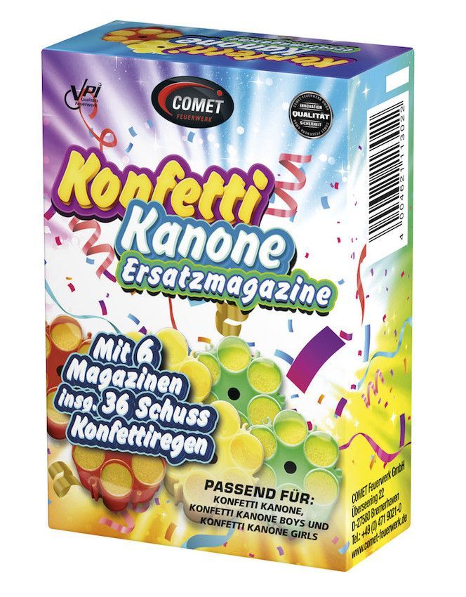 Comet Konfetti Kanone Ersatzmagazin - Confetti Pistole