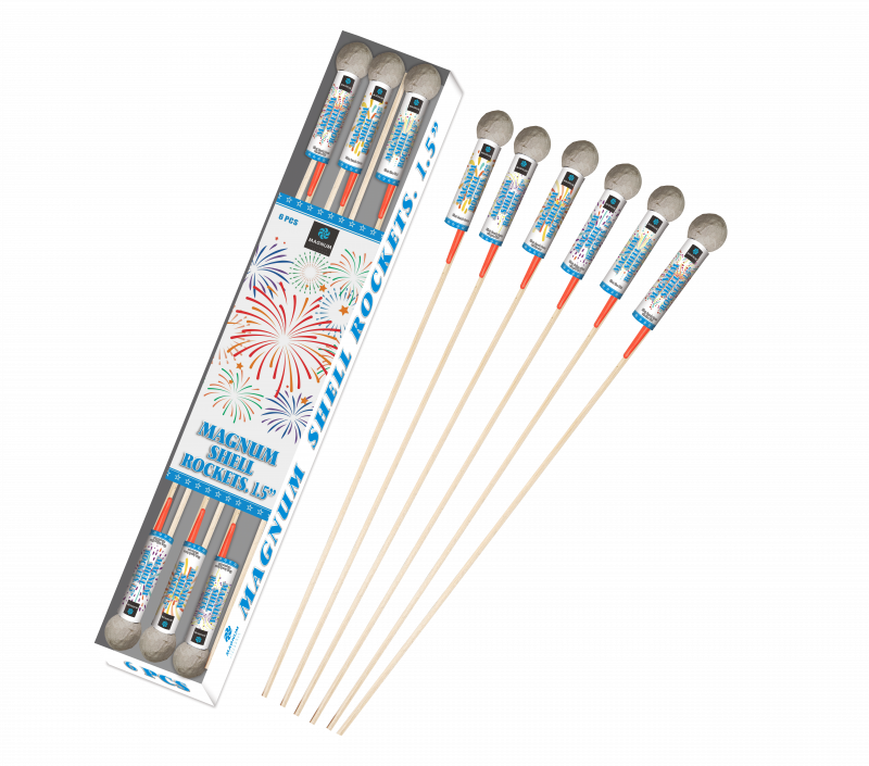 Magnum Vuurwerk Shellrockets 1.5"