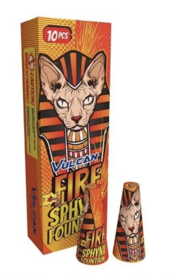 Vulcan Fire Sphynx Fontänen