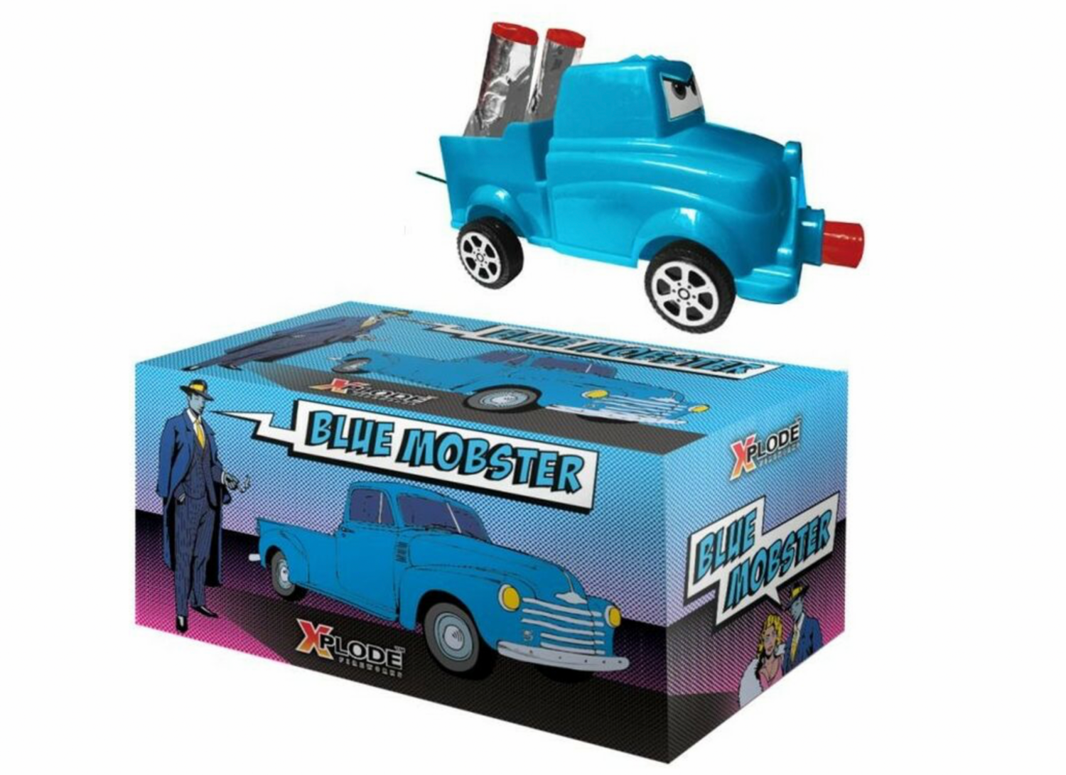 Xplode Blue Mobster Fontänen-Auto Xplode Blue Mobster Fontänen-Auto