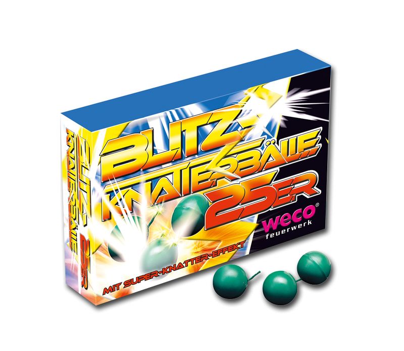 Weco Blitz-Knatterbälle 25er Weco Blitz-Knatterbälle 25er