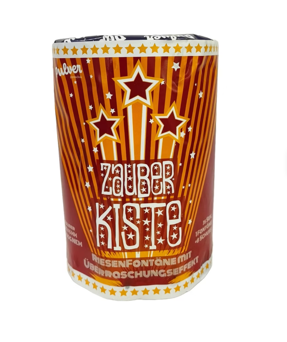 Pulver Pyrotechnik Zauberkiste Fontäne