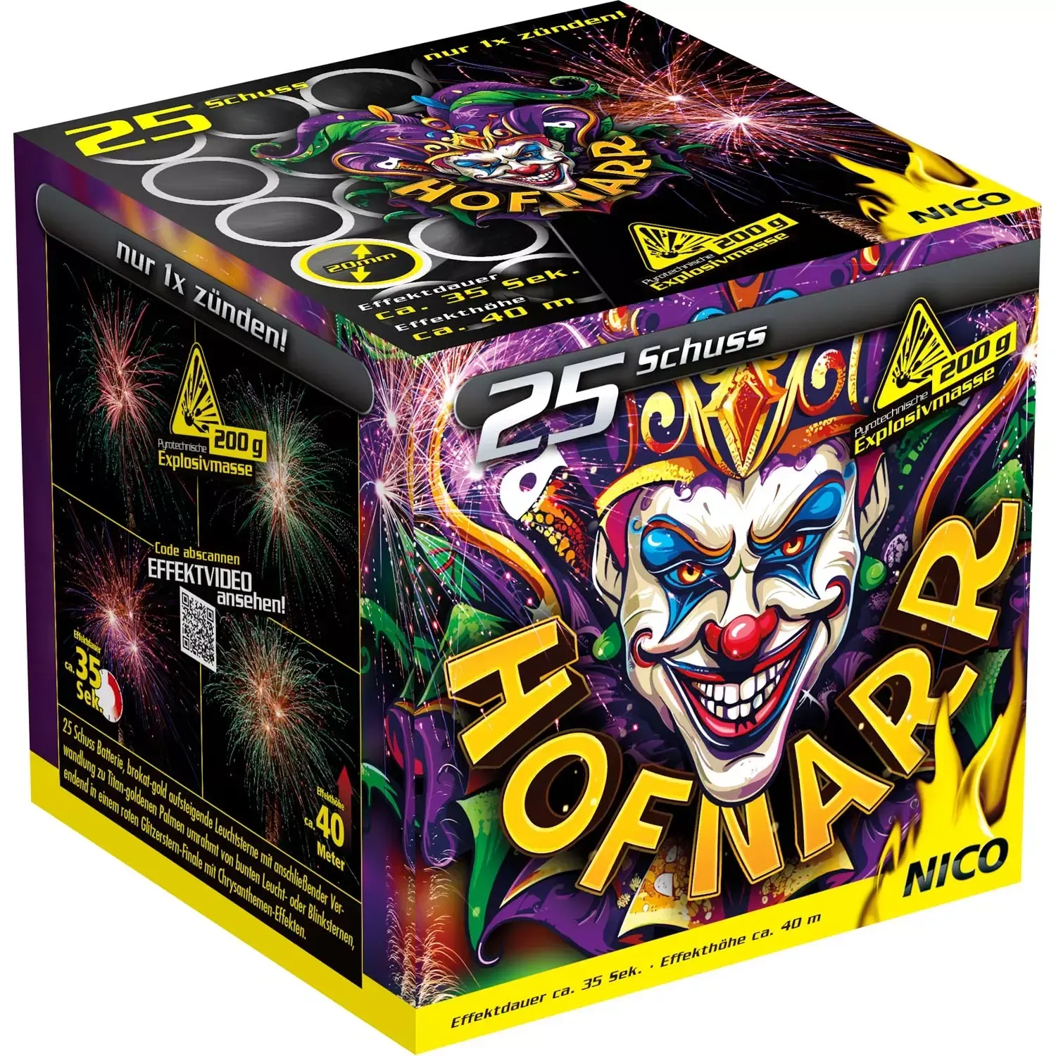 Hofnarr, 25 Schuss Nico