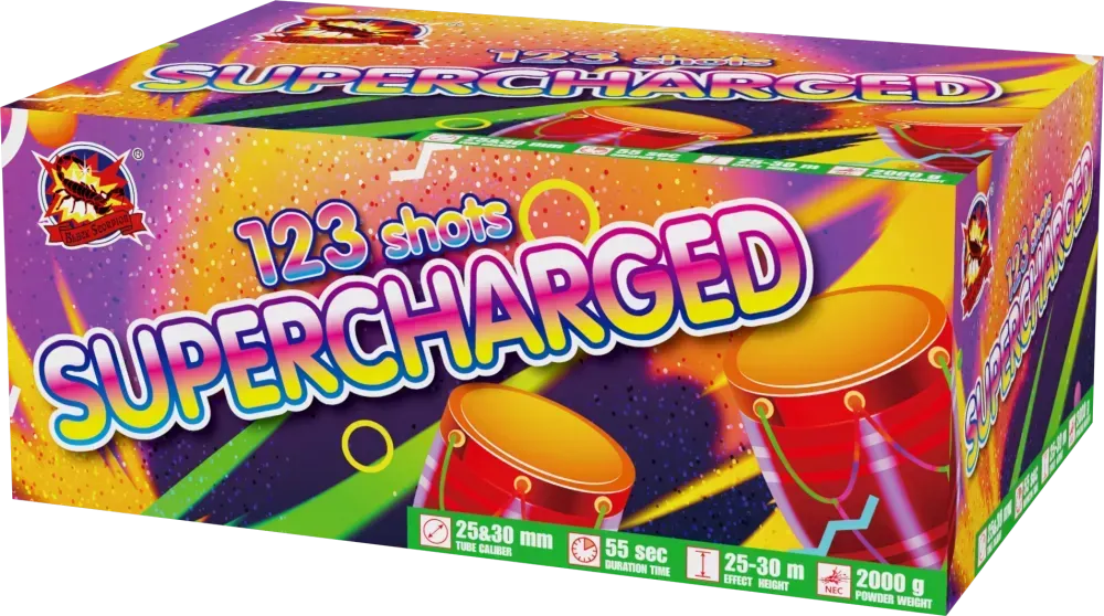 Supercharged 123 Schuss 25-30 mm