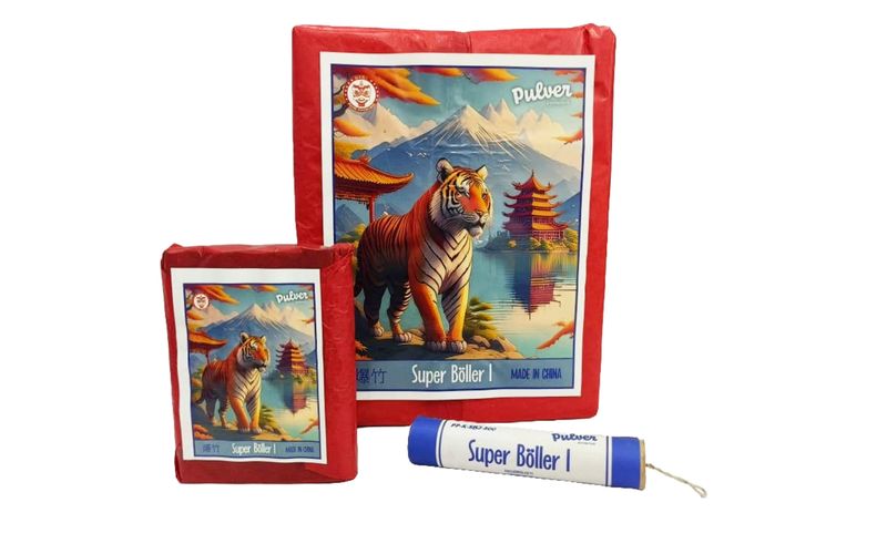 Pulver Pyrotechnik Super Böller I special Limited Edition Tiger Design / PP-K-SBI-500-Tiger