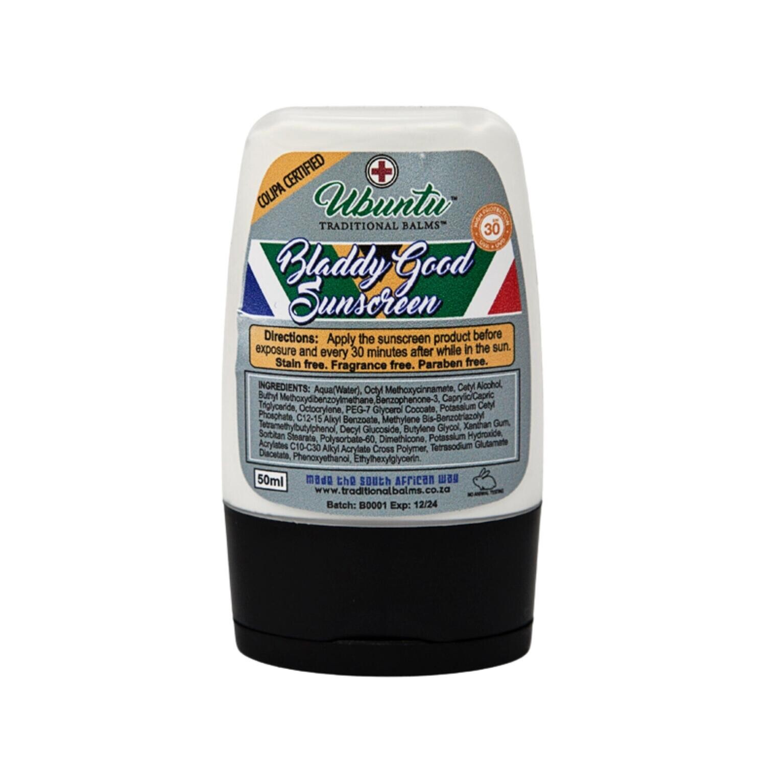Bladdy Good Sunscreen SPF30 50ml